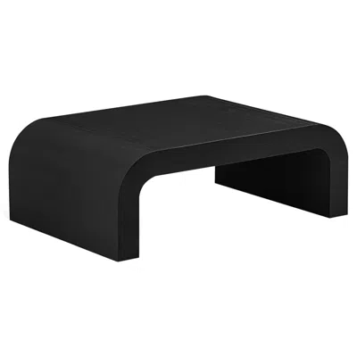 Tov Furniture Hump 46" Wide Black Wood Coffee Table
