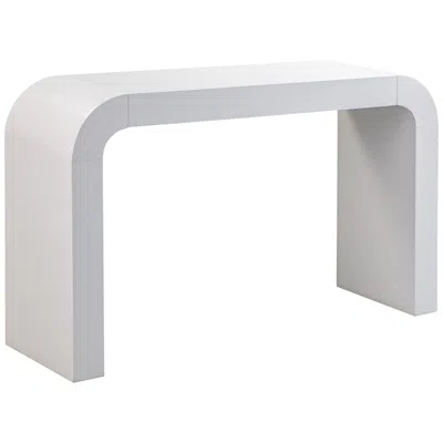 Tov Furniture Hump 54" Wide Modern White Wood Console Table