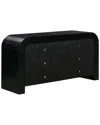 Tov Hump 6 Drawer Black Dresser In Black
