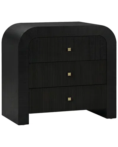 Tov Furniture Hump Arched 3-drawer Chest In Black