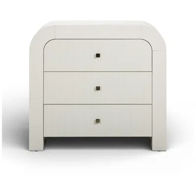 Tov Furniture Hump White Arched 3-drawer Chest