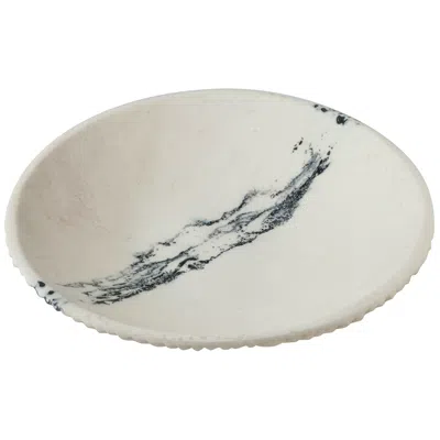 Tov Furniture Ikani Black & White Resin Serving Plate