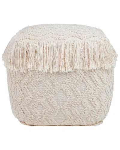Tov Furniture Inca Pouf In Beige