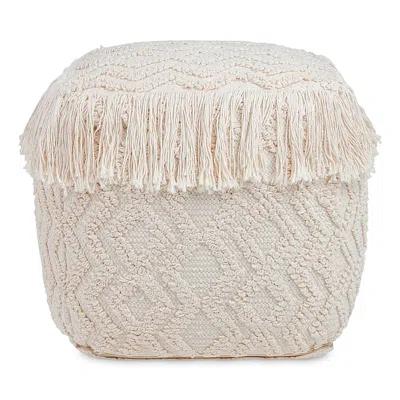 Tov Furniture Inca Pouf In Neutral