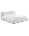 Tov Furniture Isla Jacquard Pattern King Bed