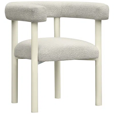 Tov Furniture Jackie Cream Fabric Outdoor Dining Chair