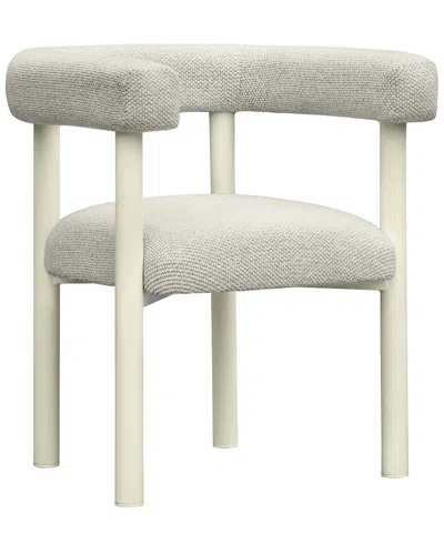 Tov Furniture Jackie Outdoor Textured Dining Chair In White