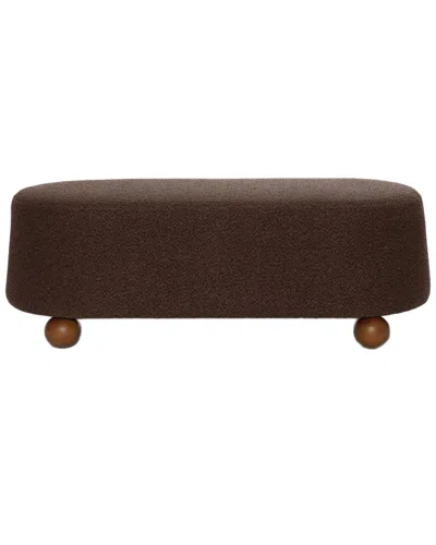 Tov Furniture Jaine Boucle Large Ottoman