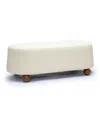 Tov Furniture Jaine Boucle Large Ottoman