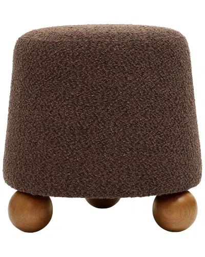 Tov Furniture Jaine Boucle Stool In Brown
