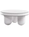 Tov Furniture Jasper Glossy Coffee Table In White
