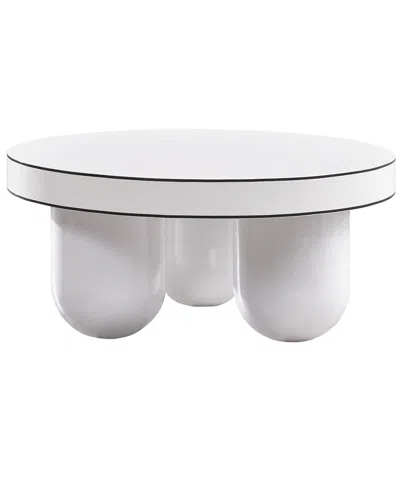 Tov Furniture Jasper Glossy Coffee Table In White