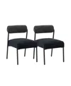 Tov Furniture Jolene Dining Chair, Set Of 2 In Black
