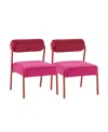 Tov Furniture Jolene Dining Chair, Set Of 2 In Pink