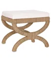 Tov Furniture Kappa Rattan Stool In Brown