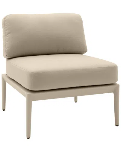 Tov Furniture Kapri Modular Outdoor Armless Chair In Brown