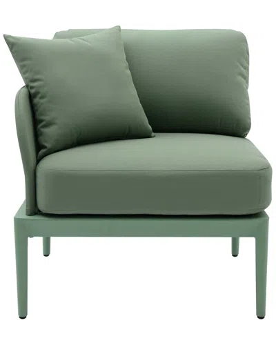 Tov Furniture Kapri Modular Outdoor Laf Corner Seat In Green