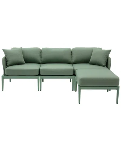 Tov Furniture Kapri Modular Outdoor Sectional In Green