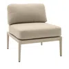 Tov Furniture Kapri Modular Outdoor Armless Chair In Taupe