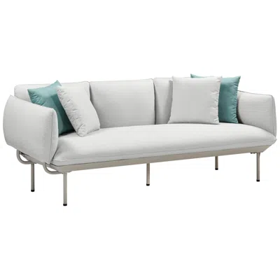 Tov Furniture Katti 85" Wide Light Gray Fabric Outdoor Sofa