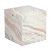 Tov Furniture Keira Marble Side Table In White
