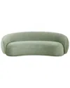 Tov Kendall Green Velvet Sofa In Green