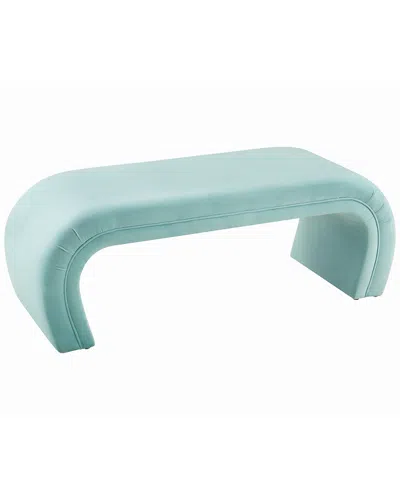 TOV FURNITURE TOV FURNITURE KENYA BRIGHT BLUE VELVET BENCH
