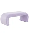 Tov Kenya Velvet Bench In Purple