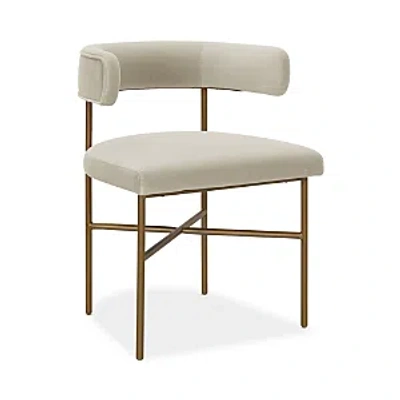 Tov Furniture Kim Performance Velvet Chair In Cream