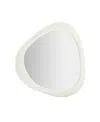 Tov Furniture Klaryss Boucle Triangular Mirror In White