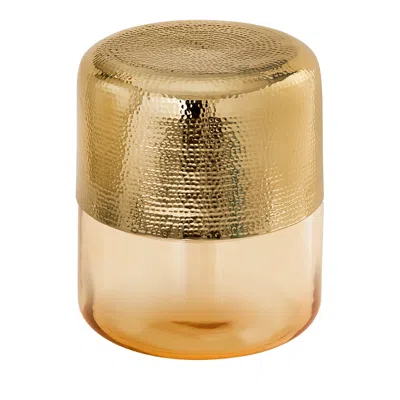 Tov Furniture Kolla Amber Side Table In Gold