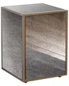 Tov Lana Mirrored Side Table By Inspire Me Home Decor In Clear