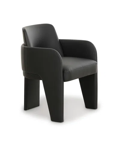 Tov Furniture Leo Performance Faux Leather Dining Chair In Black