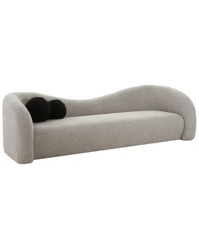 Tov Furniture Leonie Grey Faux Shearling Sofa
