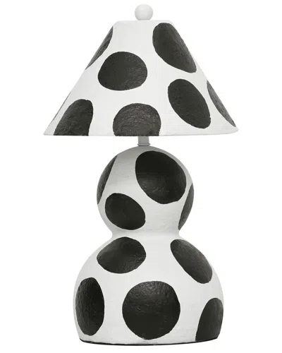 Tov Furniture Lerici Papier Mache Table Lamp In Black