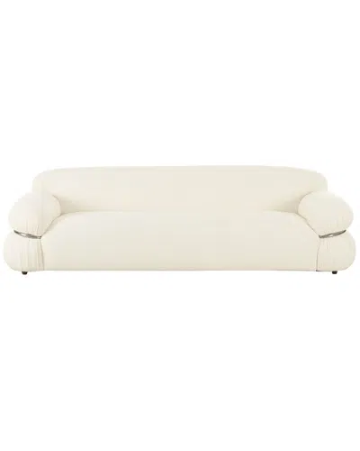 Tov Furniture Leyla Boucle Sofa In White
