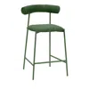 Tov Furniture Liliana Performance Velvet Counter Stool In Green