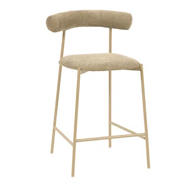 Tov Furniture Liliana Performance Velvet Counter Stool In Brown