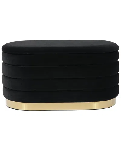 Tov Lillian Storage Bench In Black