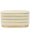 Tov Furniture Lillian Storage Bench In Cream