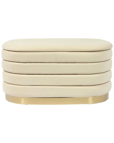 Tov Furniture Lillian Storage Bench In Cream