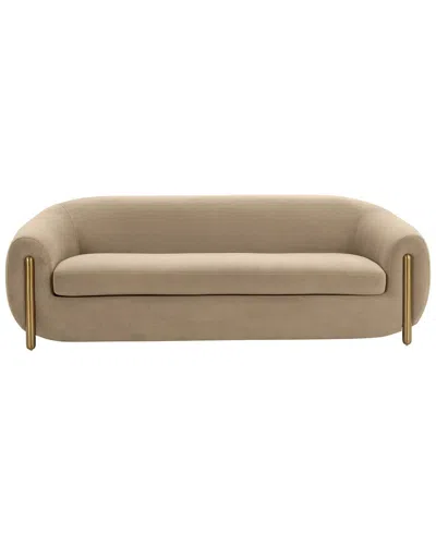 Tov Furniture Lina Velvet Sofa In Brown