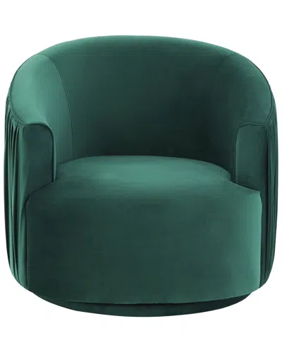 Tov Furniture London Green Pleated Swivel Chair