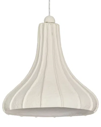 Tov Furniture Looma Cotton Mache Pendant Lamp In White