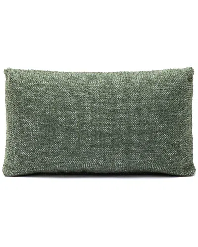 Tov Furniture Malolo Basketweave 20x12in Rectangular Vegan-down Pillow In Green