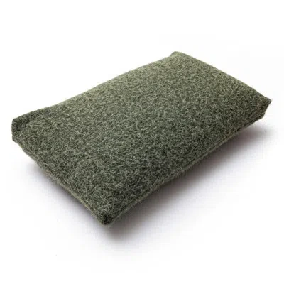 Tov Furniture Malolo Long Mohair 20 X 12 Inch Rectangular Vegan-down Pillow In Green