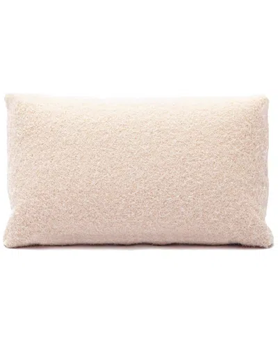 Tov Furniture Malolo Long Mohair 20x12in Rectangular Vegan-down Pillow In Neutral