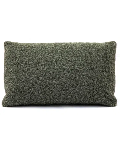 Tov Furniture Malolo Long Mohair 20x12in Rectangular Vegan-down Pillow In Green