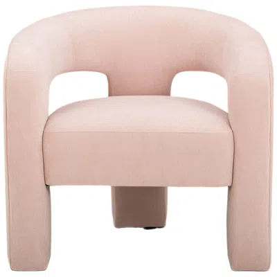 Tov Furniture Malone Blush Performance Chenille Accent Chair In Pink