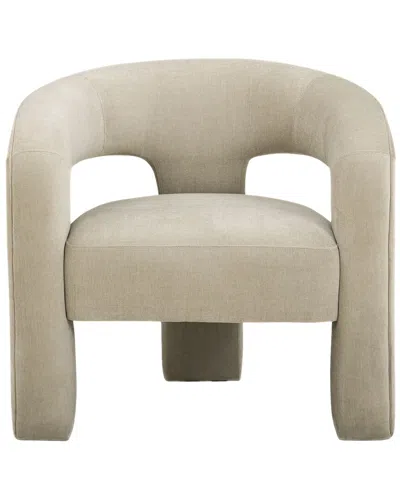 Tov Furniture Malone Taupe Performance Chenille Accent Chair In Brown